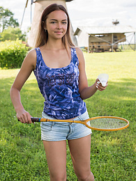 Find-Best-Babes.com presents: This hot busty babe shows every inch of her perfect body in the park with a great smile