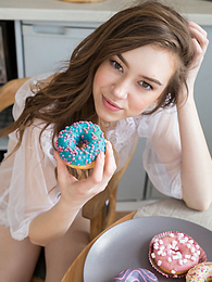 Find-Best-Babes.com presents: If you are a fan of skinny girls, check out how this cute little doll poses and teases totally naked in the kitchen.