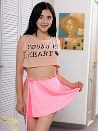 Find-Best-Babes.com presents: Admirable teen girl strips nude exposing her amazing body, perfect tits and hot tight pussy