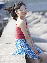 Find-Best-Babes.com presents: Asian teen Chisaki Morito demonstrates her tiny tits and demonstrates her exposed body outdoors